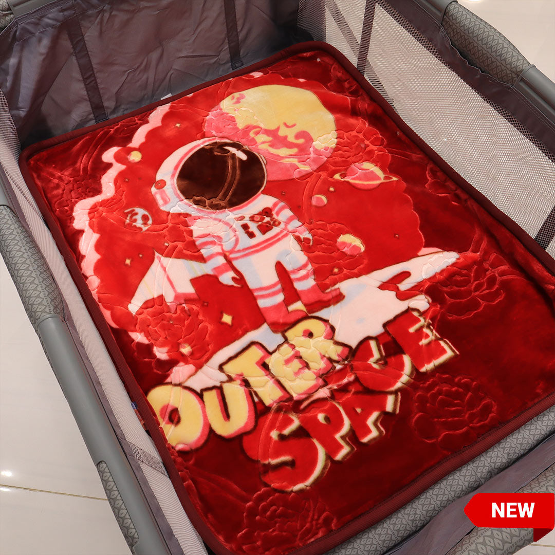 Tiny Tots Hood Baby Blanket-Deep Red