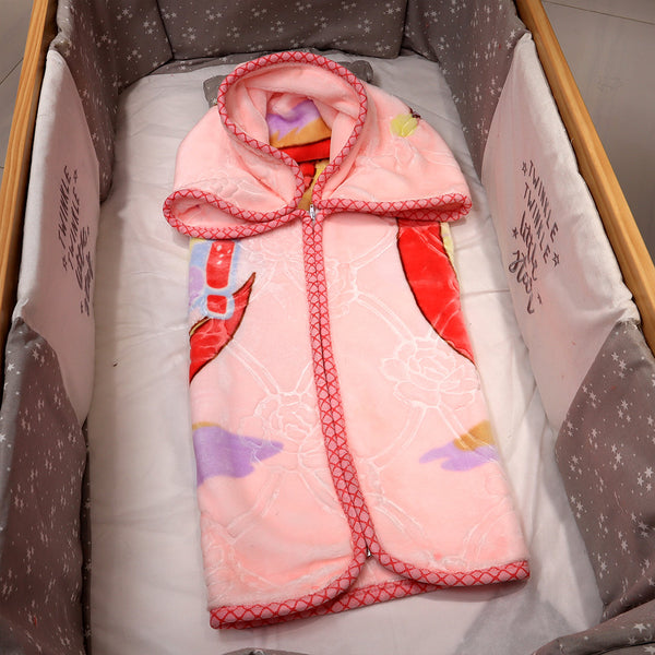 Tiny Tots Zipper Cloud Baby Blanket-Pastel Pink