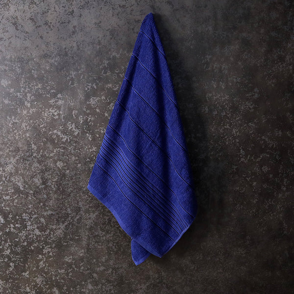 Premium Cotton Towel Plain-Navy Blue