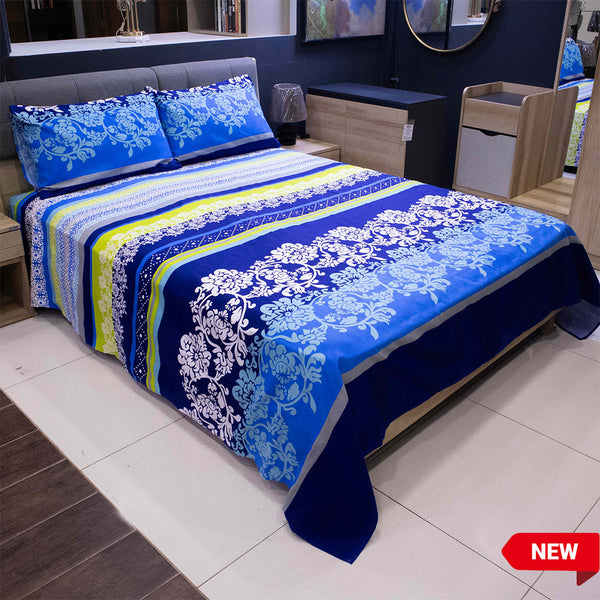 Bed Sheet Fantasy King Size Bed- Electric blue