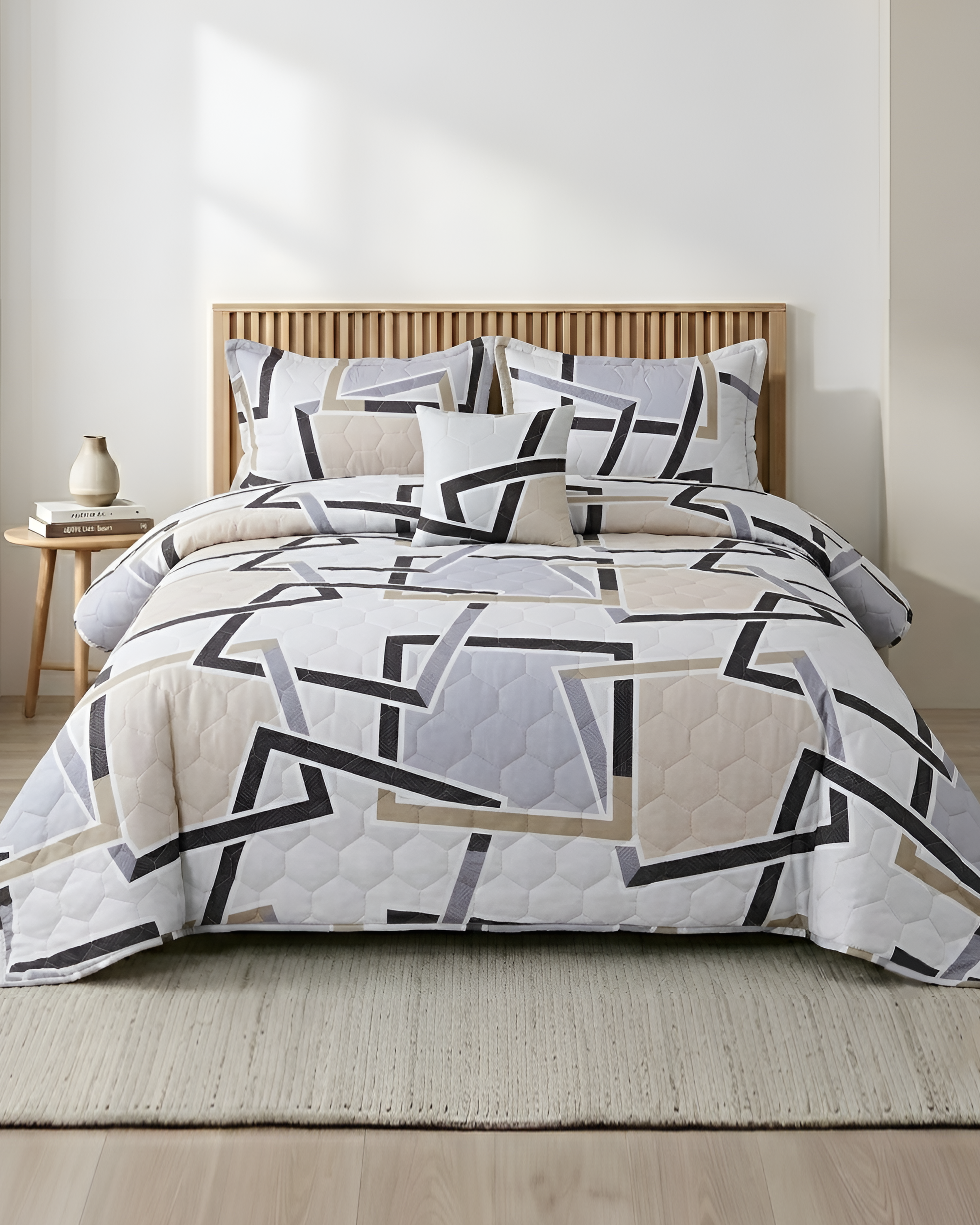 Fantasy 4 Pieces Bed Spread - Neutra