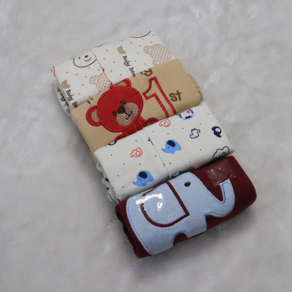 Pack of 4 Printed Baby Suits