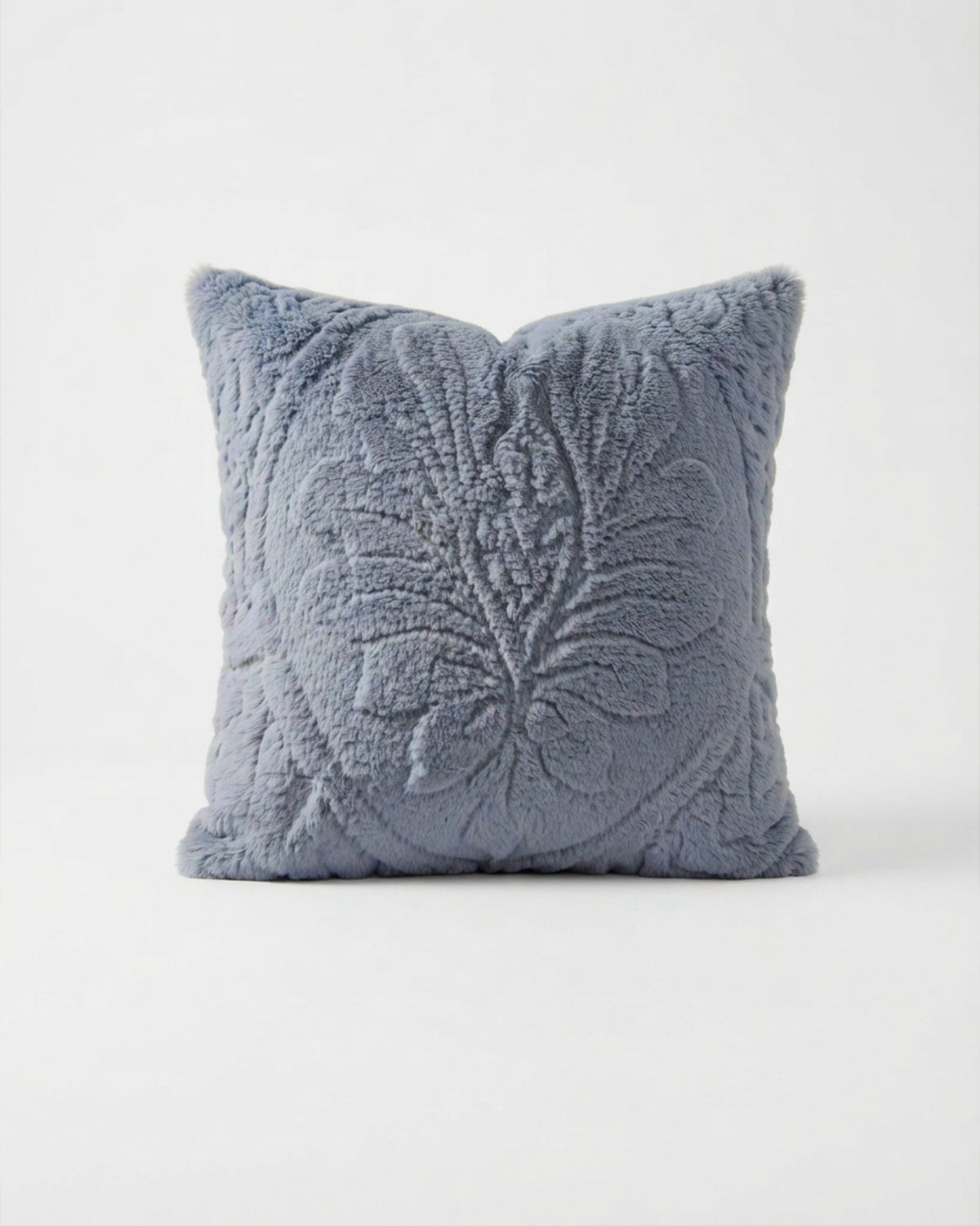 Solid Mink Cushion - Pebble