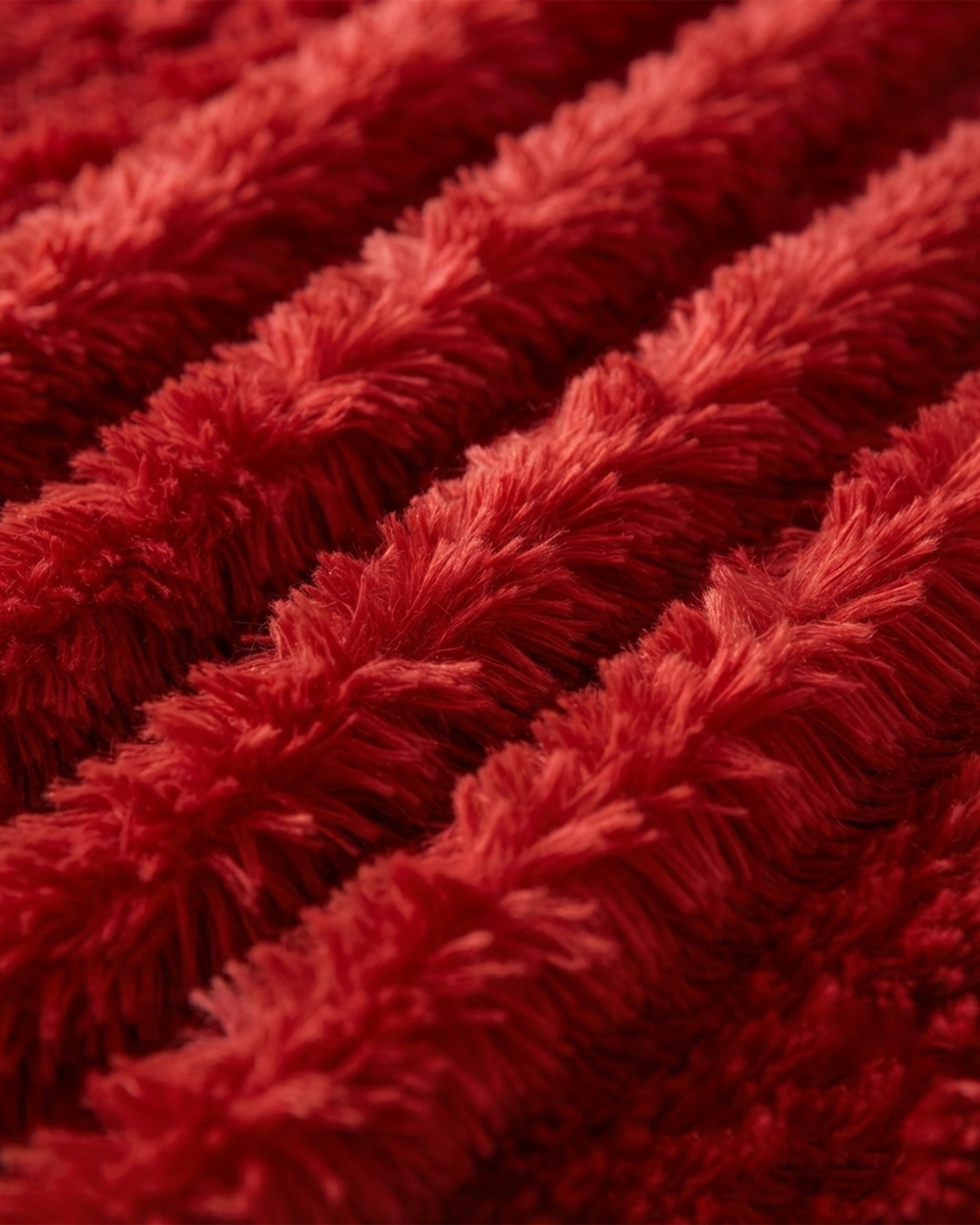 Sherpa Throw Blanket - Red