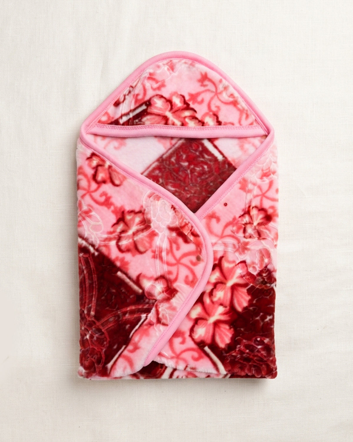 Baby Chic Hood Blanket - Rose