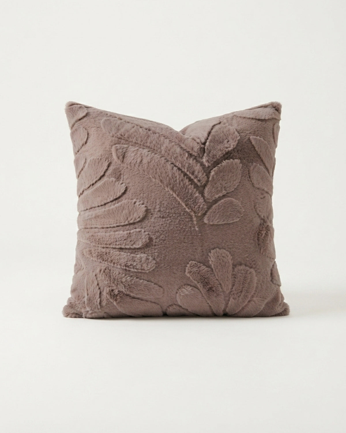 Solid Mink Cushion - Truffle