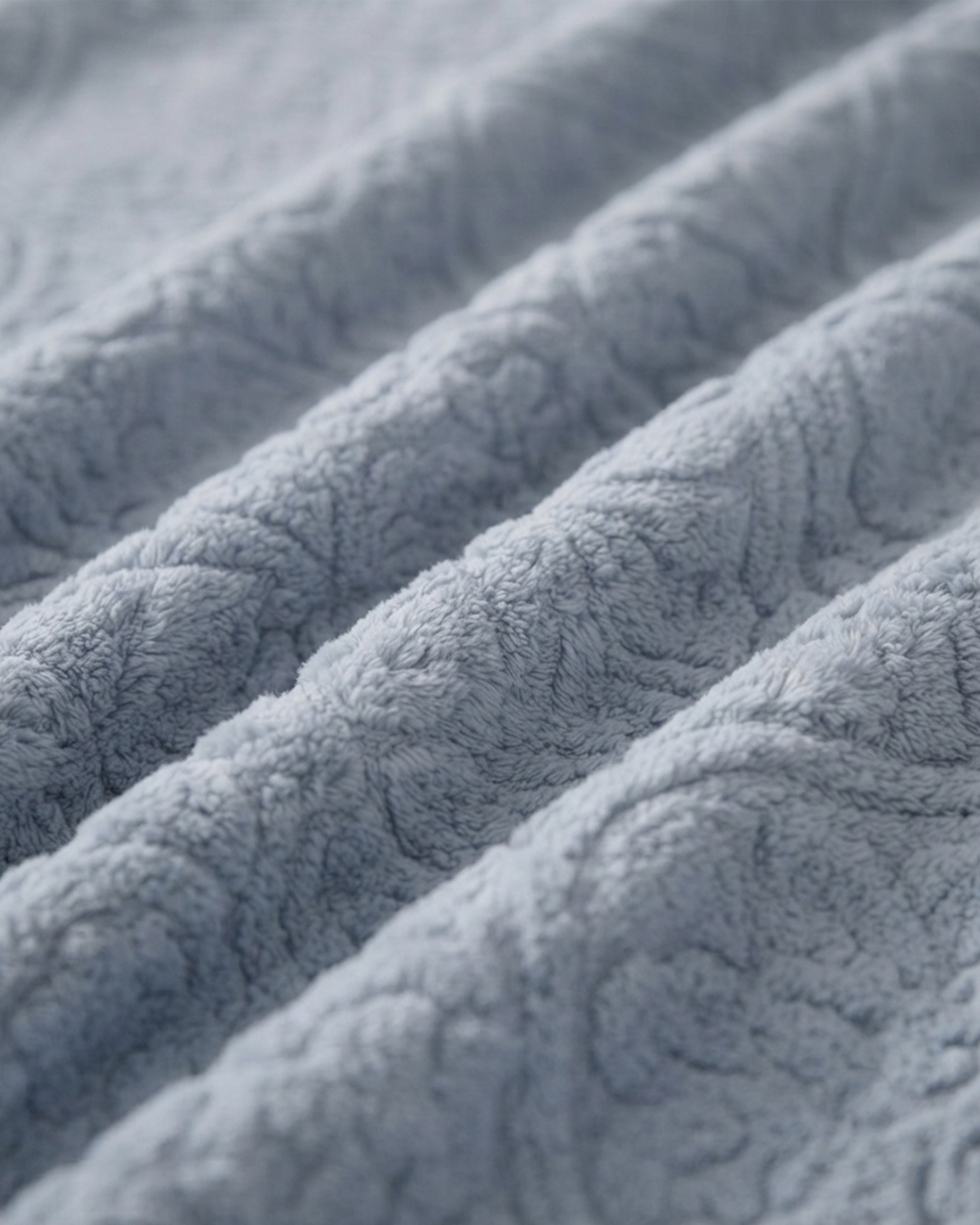 Sherpa Jacquard Throw Blanket - Blue