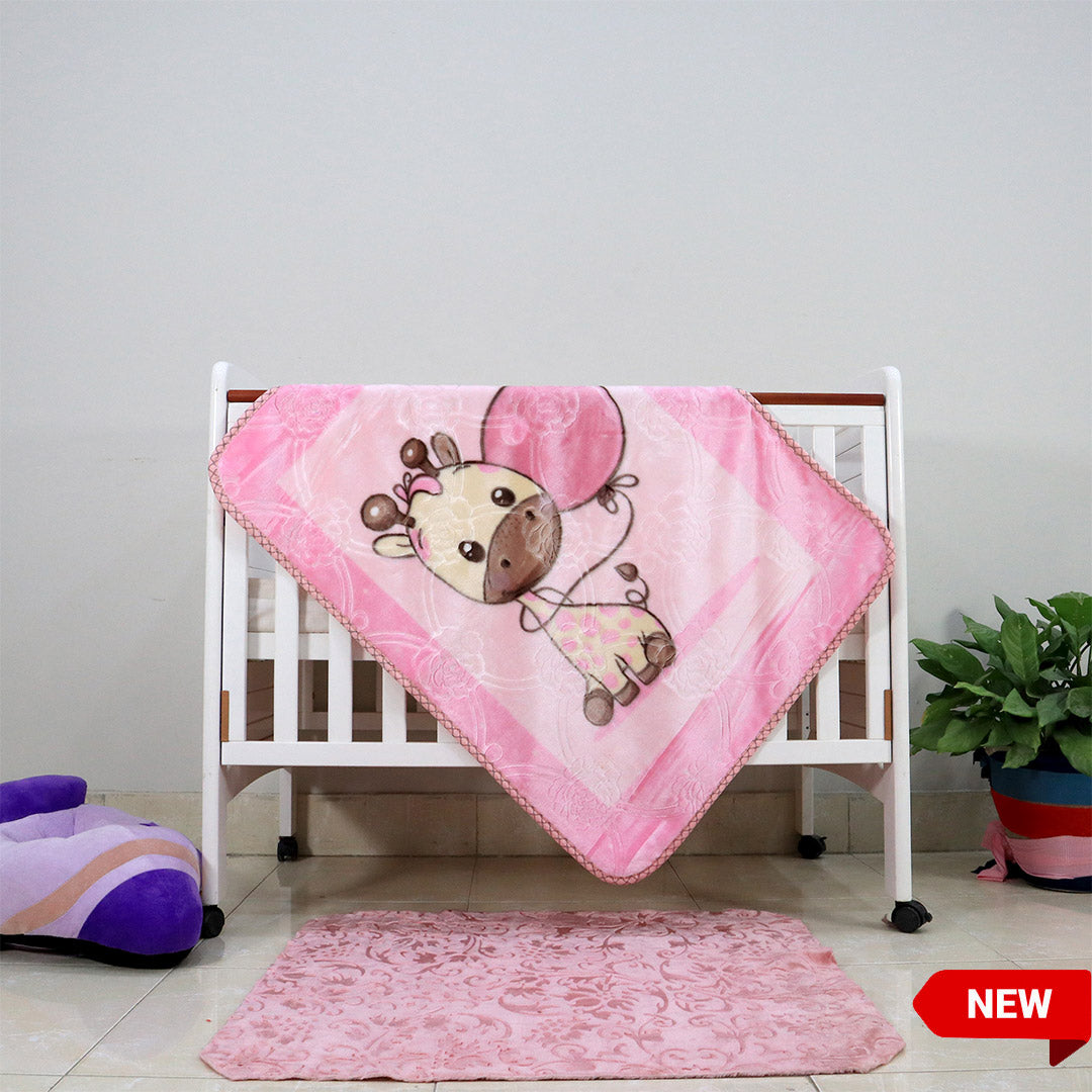 Buy Kitten Cot Cloudy Baby Blanket Rosy PlushMink Online Store Plushmink