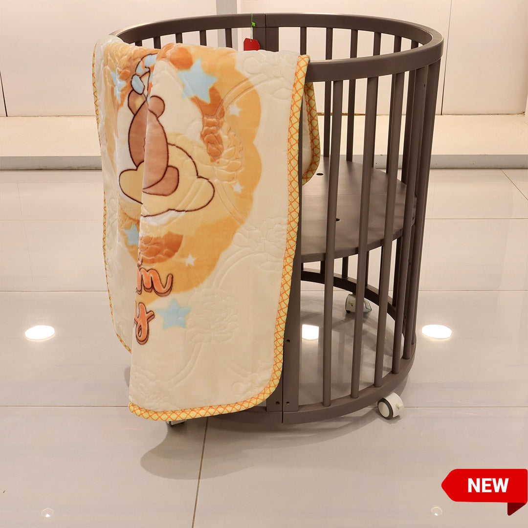 Buy Tiny Tots Cot Cloudy Baby BlanketAlmond PlushMink Online Store