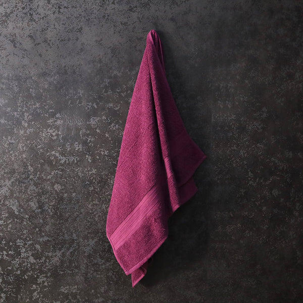 Premium Cotton Towel Plain-Purple