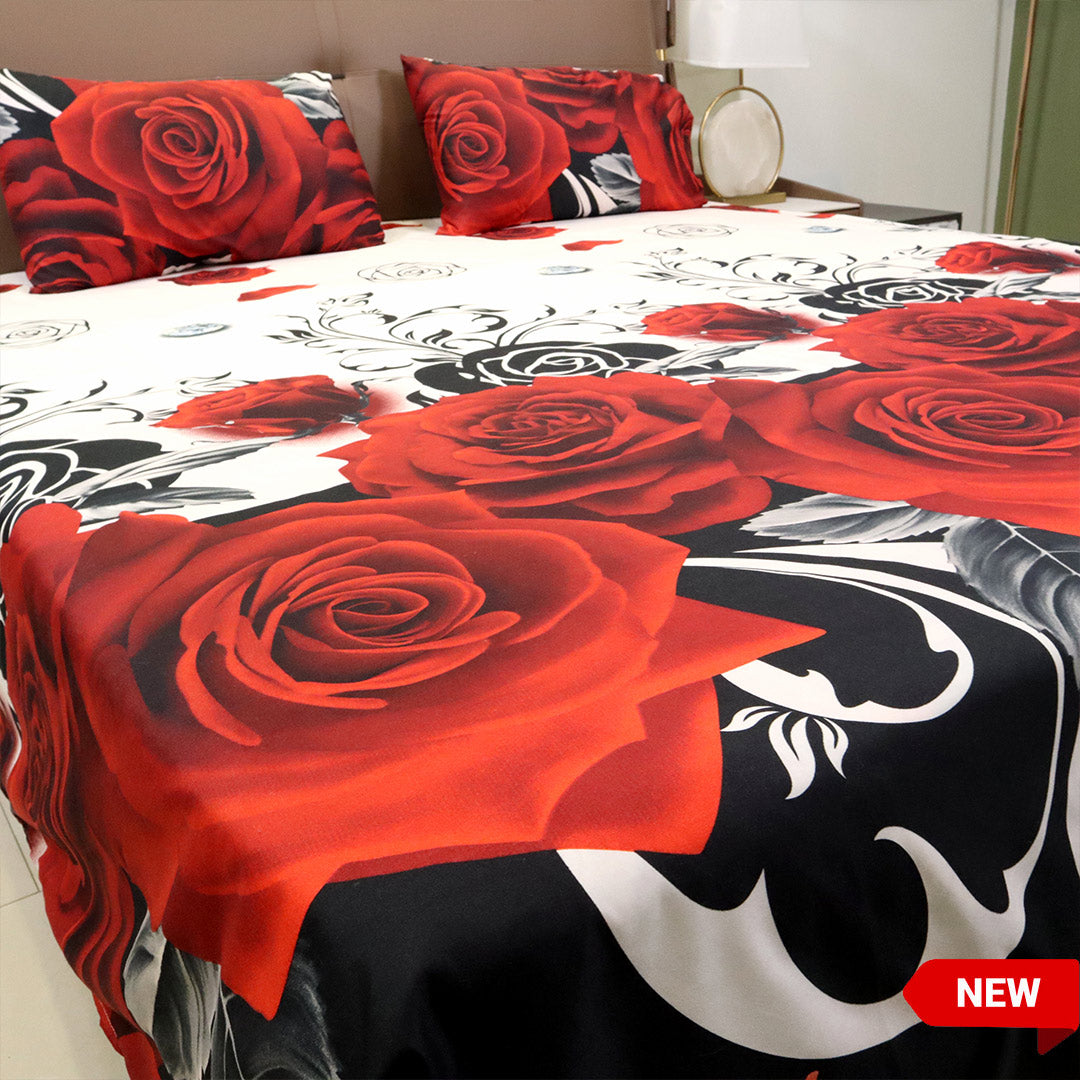 Bed Sheet Fantasy King Bed-Noir Petal