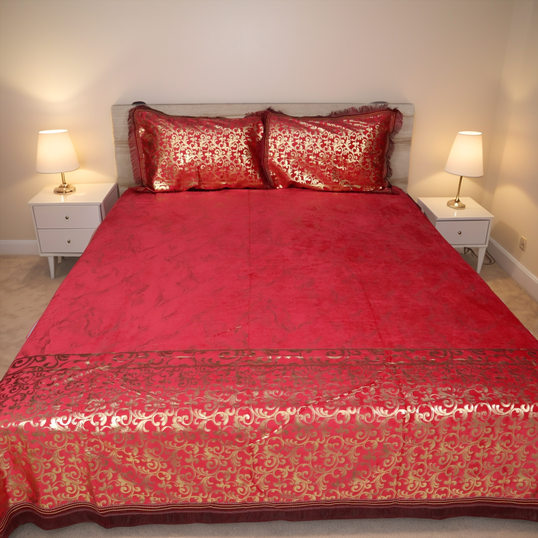 Regal Decor 3-Piece Bed Set-Sangria