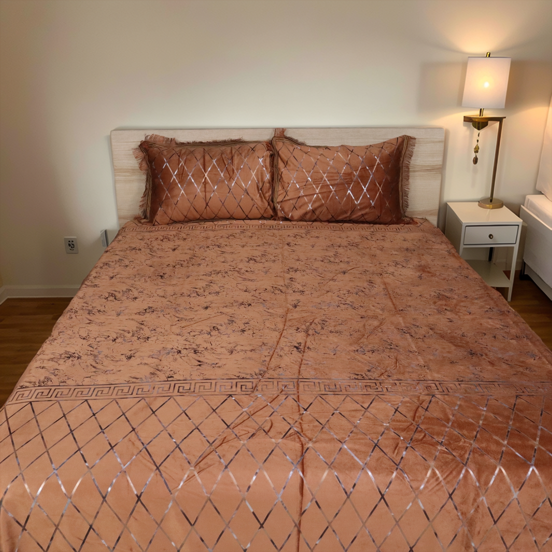 Regal Decor 3-Piece Bed Set-Ember