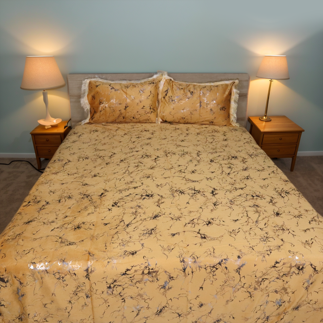 Regal Decor 3-Piece Bed Set-Saffron