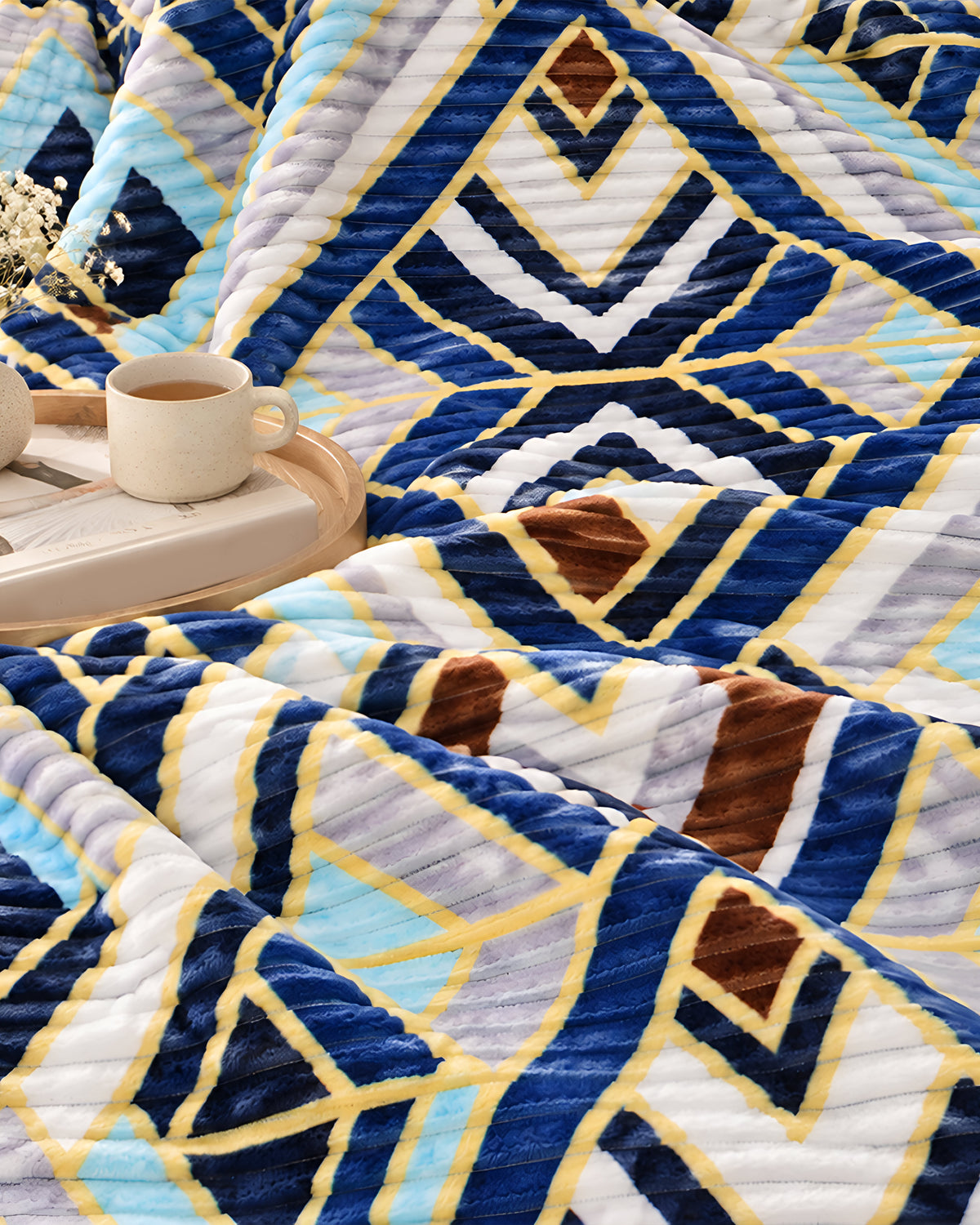 Nova Ribbed Throw Blanket - Atlas