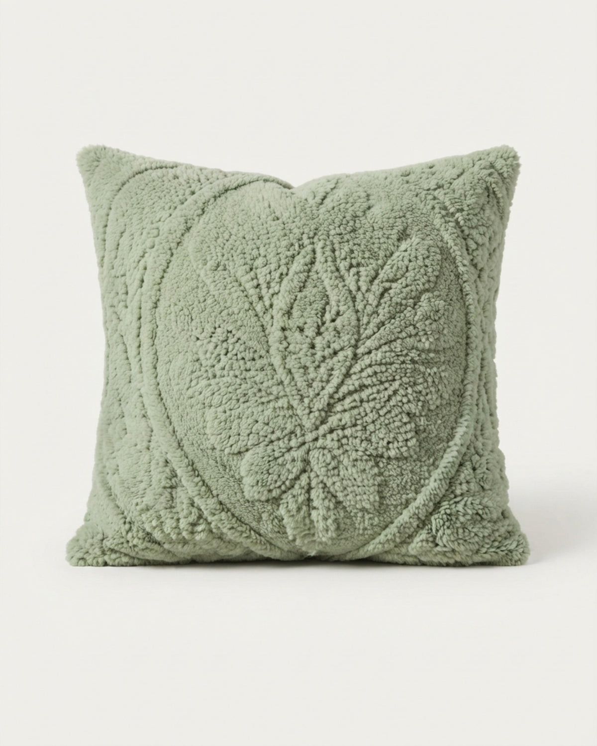 Solid Mink Cushion - Moss