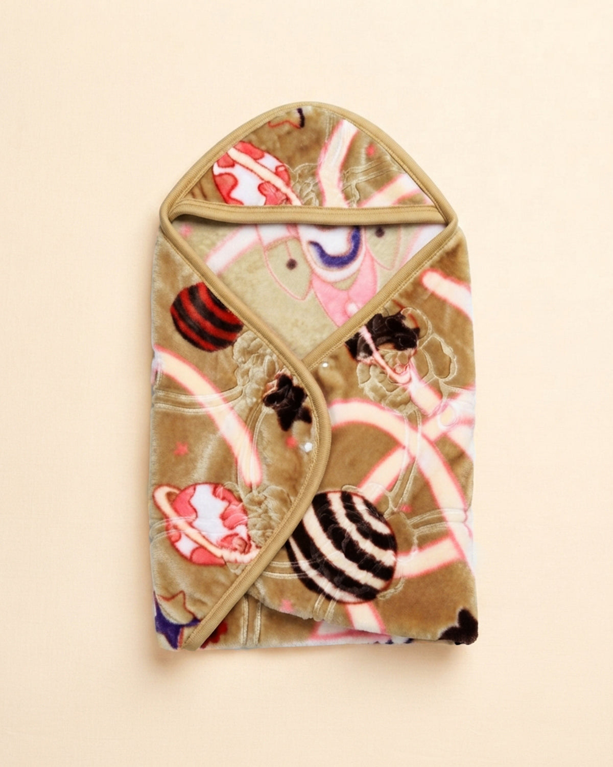 Baby Chic Hood Blanket - Muffin