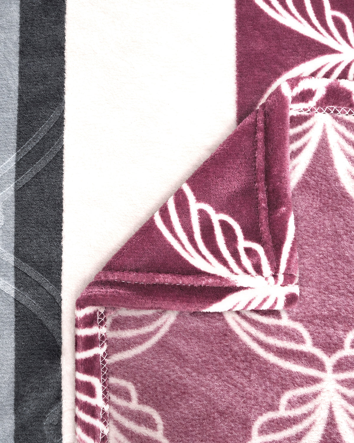 Supremo Flannel AC Blanket - Damask