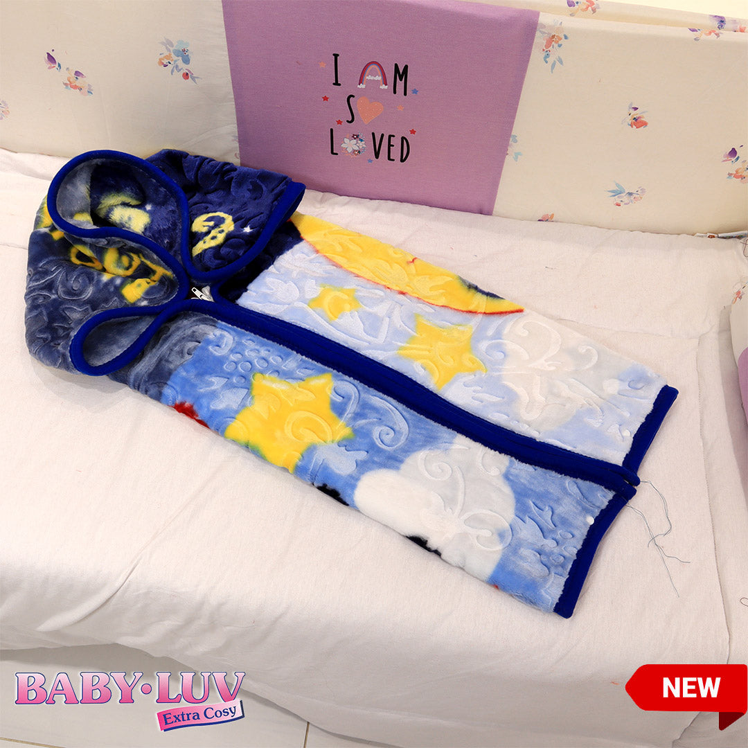 Buy Zipper Baby Blanket Baby LuvMidnight Blue PlushMink Online Store