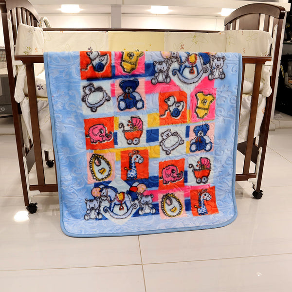 Baby Blanket Royal Smart Embossed - Blue Color