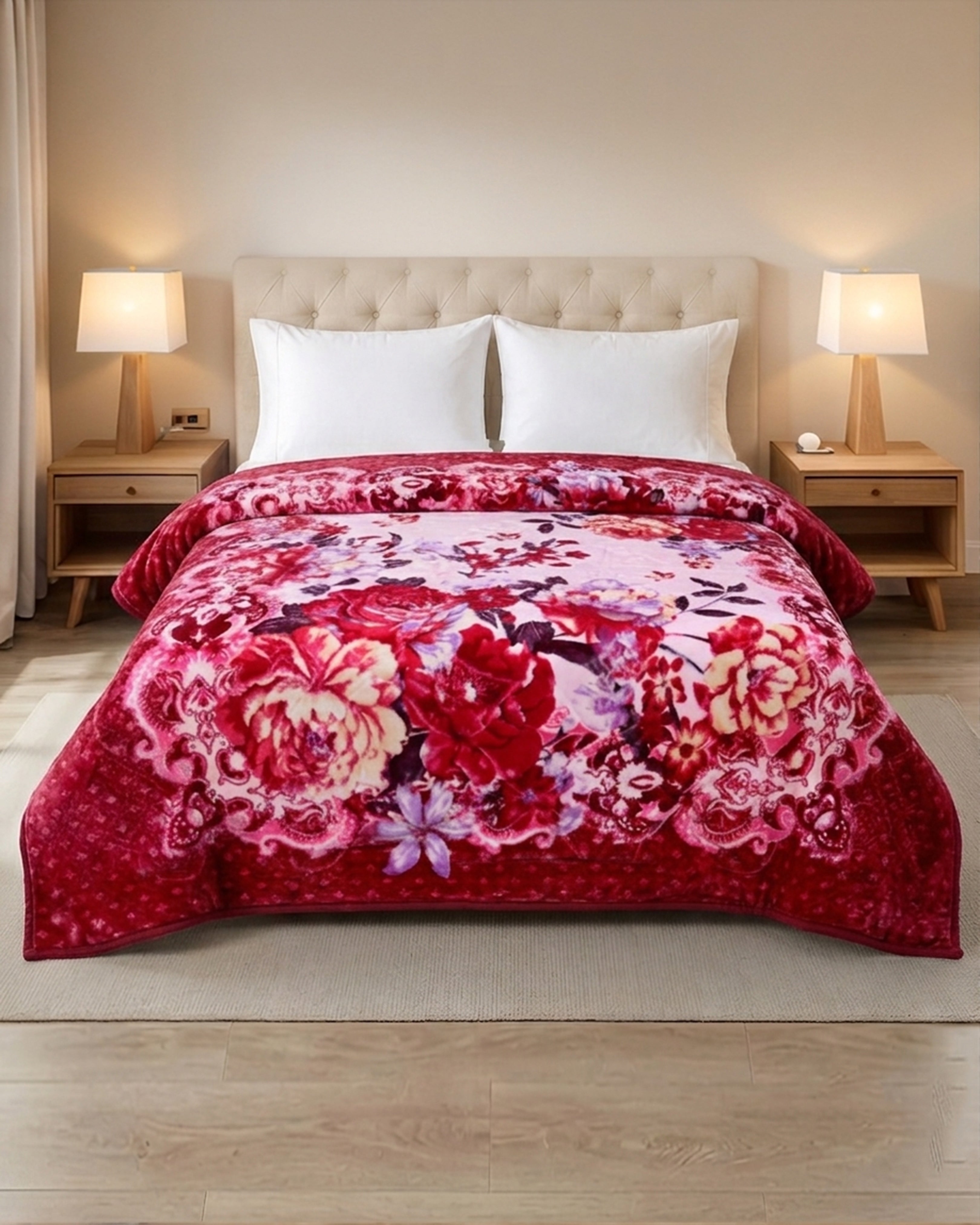Empire 6KG 2-Ply King Bed Blanket-Peony