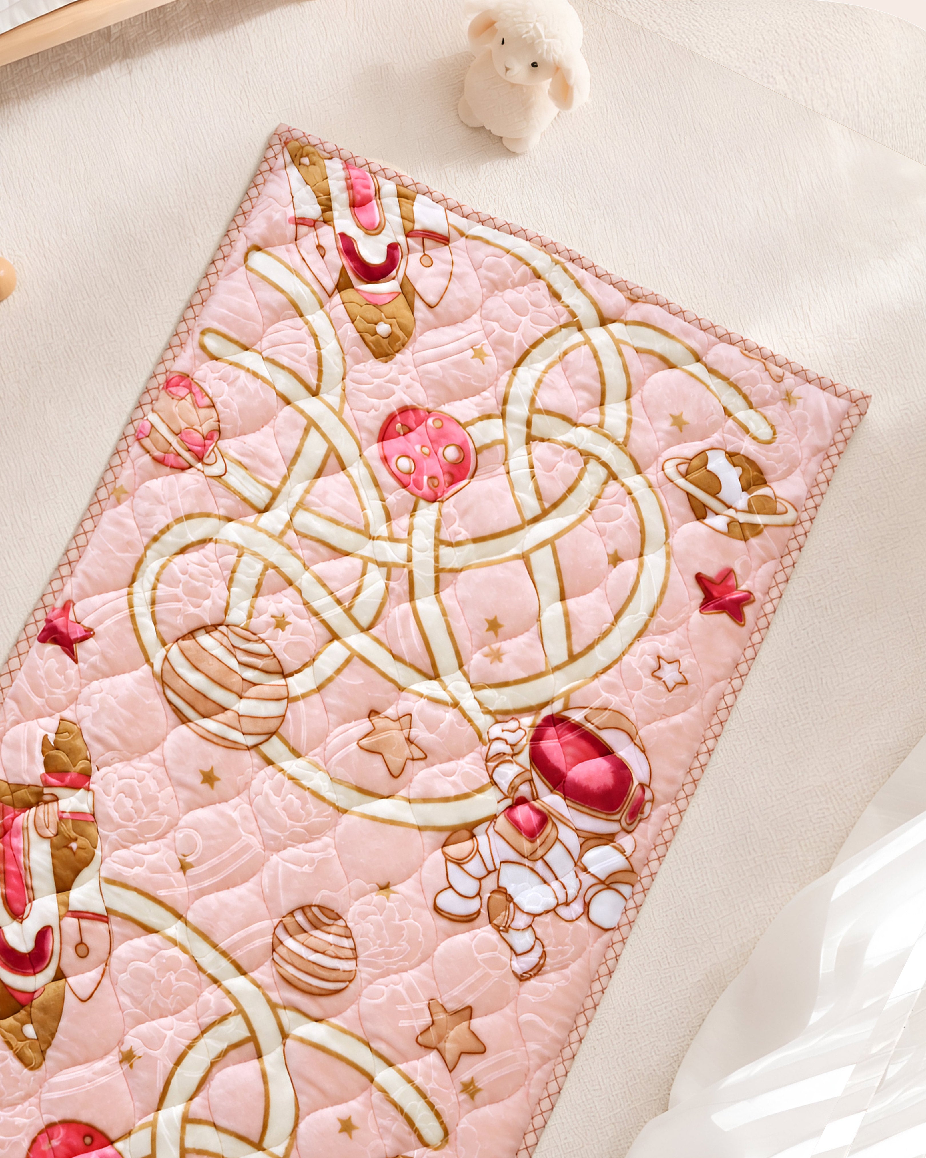 Baby Play Mat Rug - Peach (65x120 cm)
