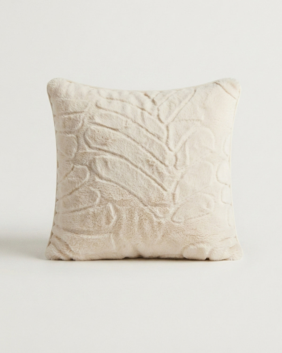 Solid Mink Cushion - Vanilla