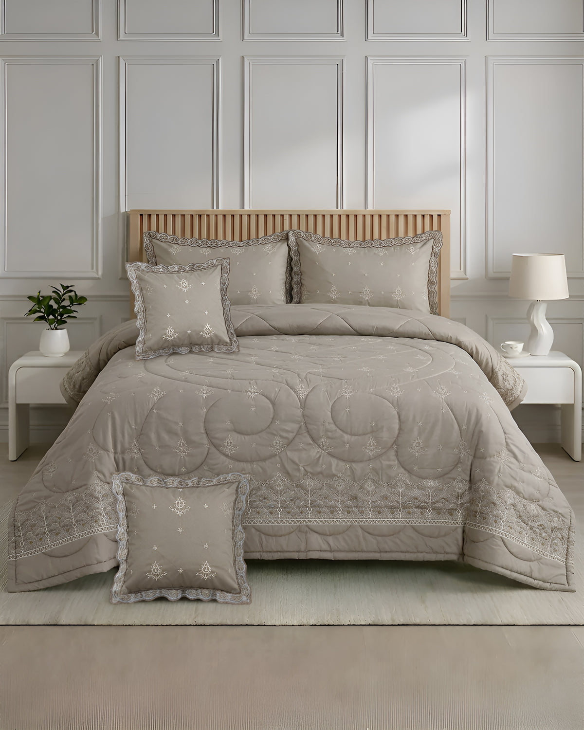 Nyra 6 piece bedset - Brown