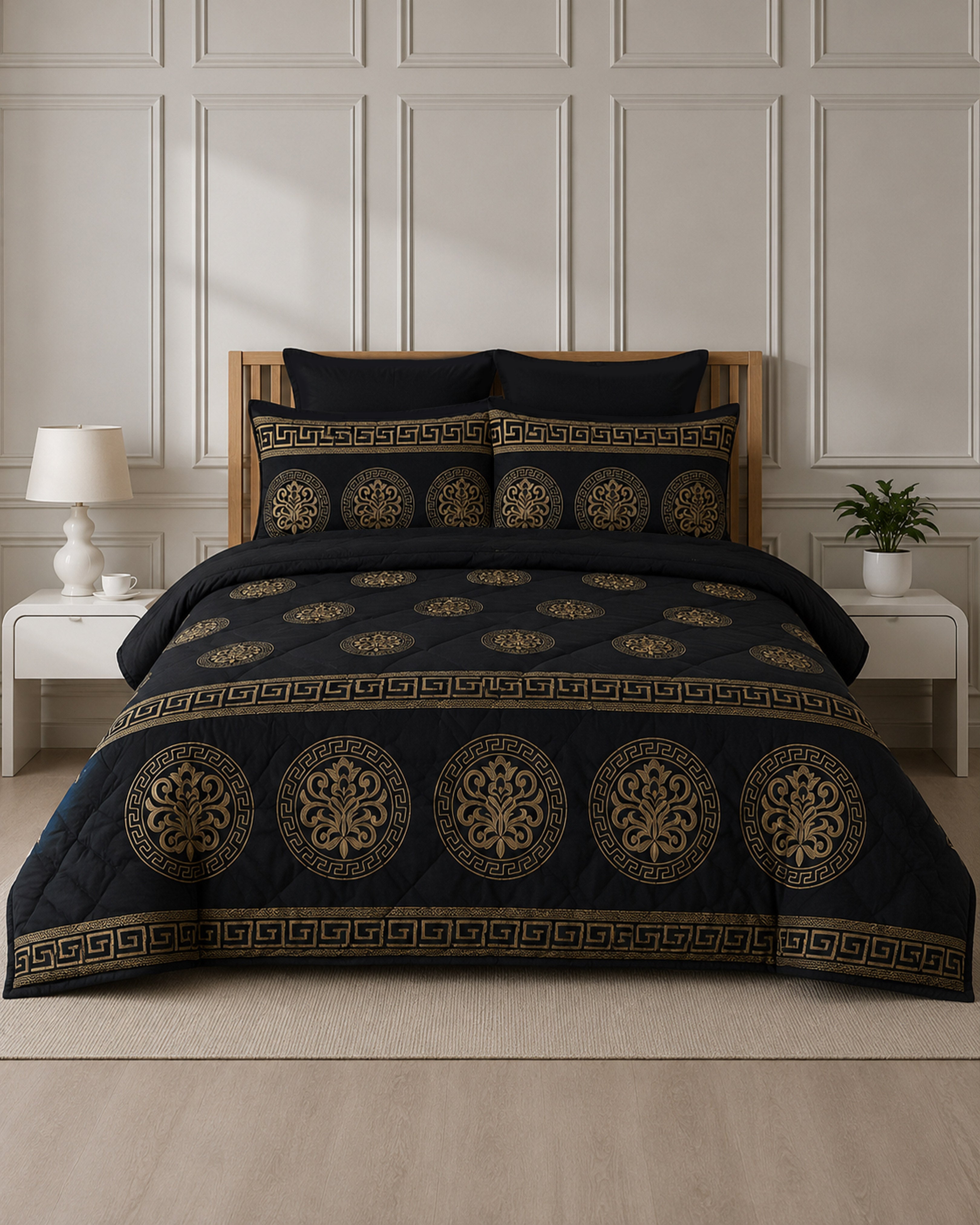 Heritage Bed Set 6 Pieces-Black