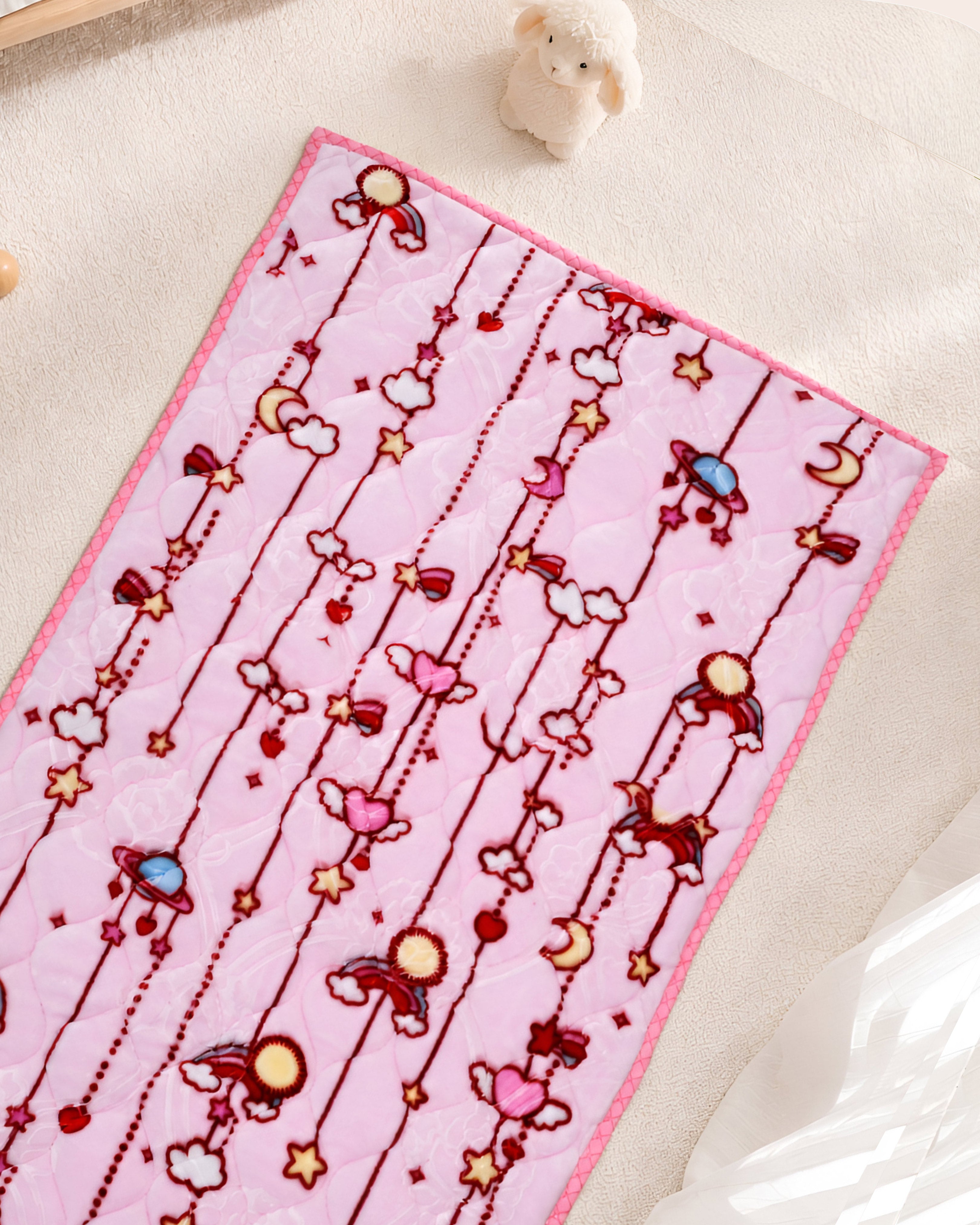 Baby Play Mat Rug - Blush (65x120 cm)