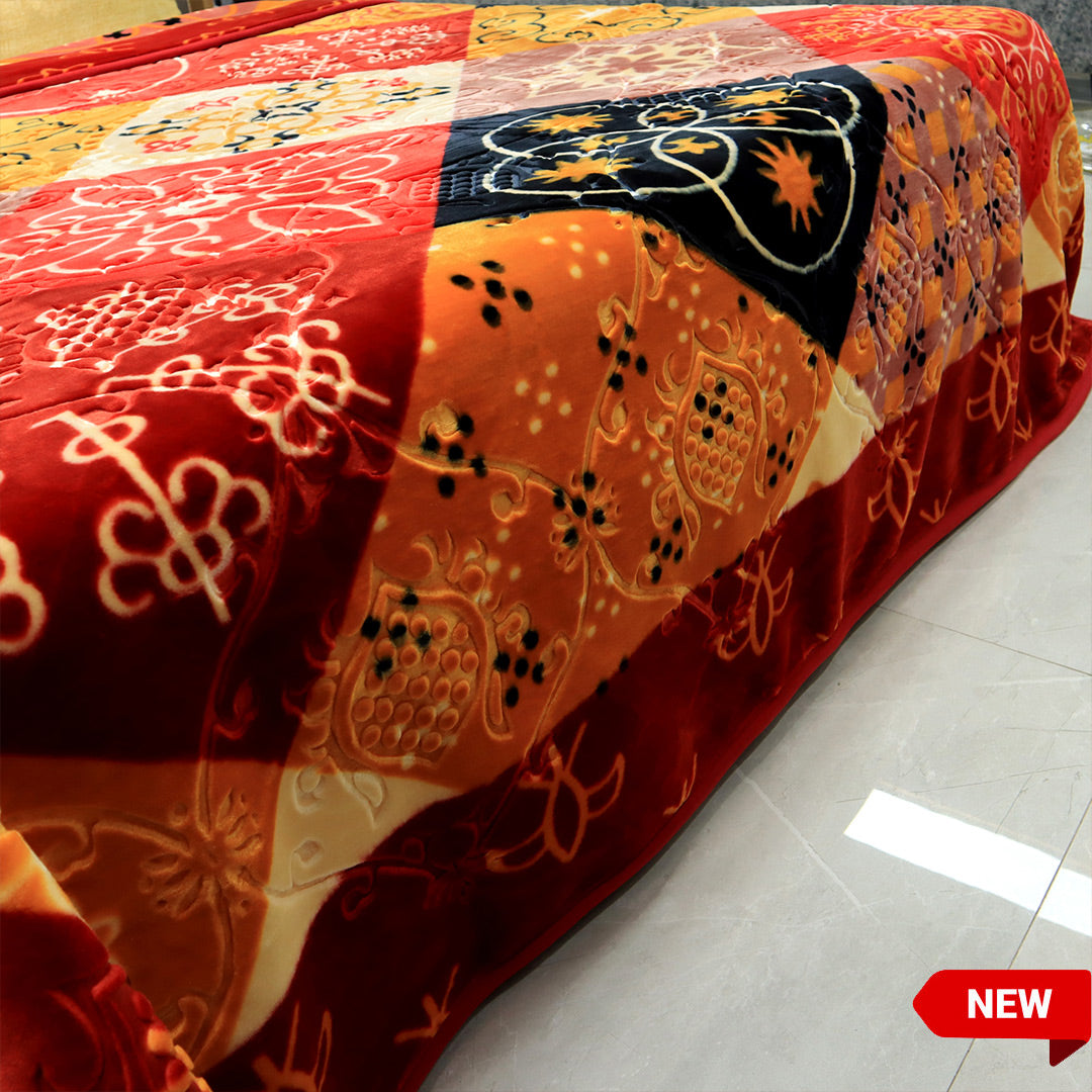 Empire King Bed 6.5 KG Blanket-Maroon Red-Plushmink