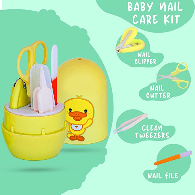 Nail Clipper Set For Baby - Mom's Hug - Yellow