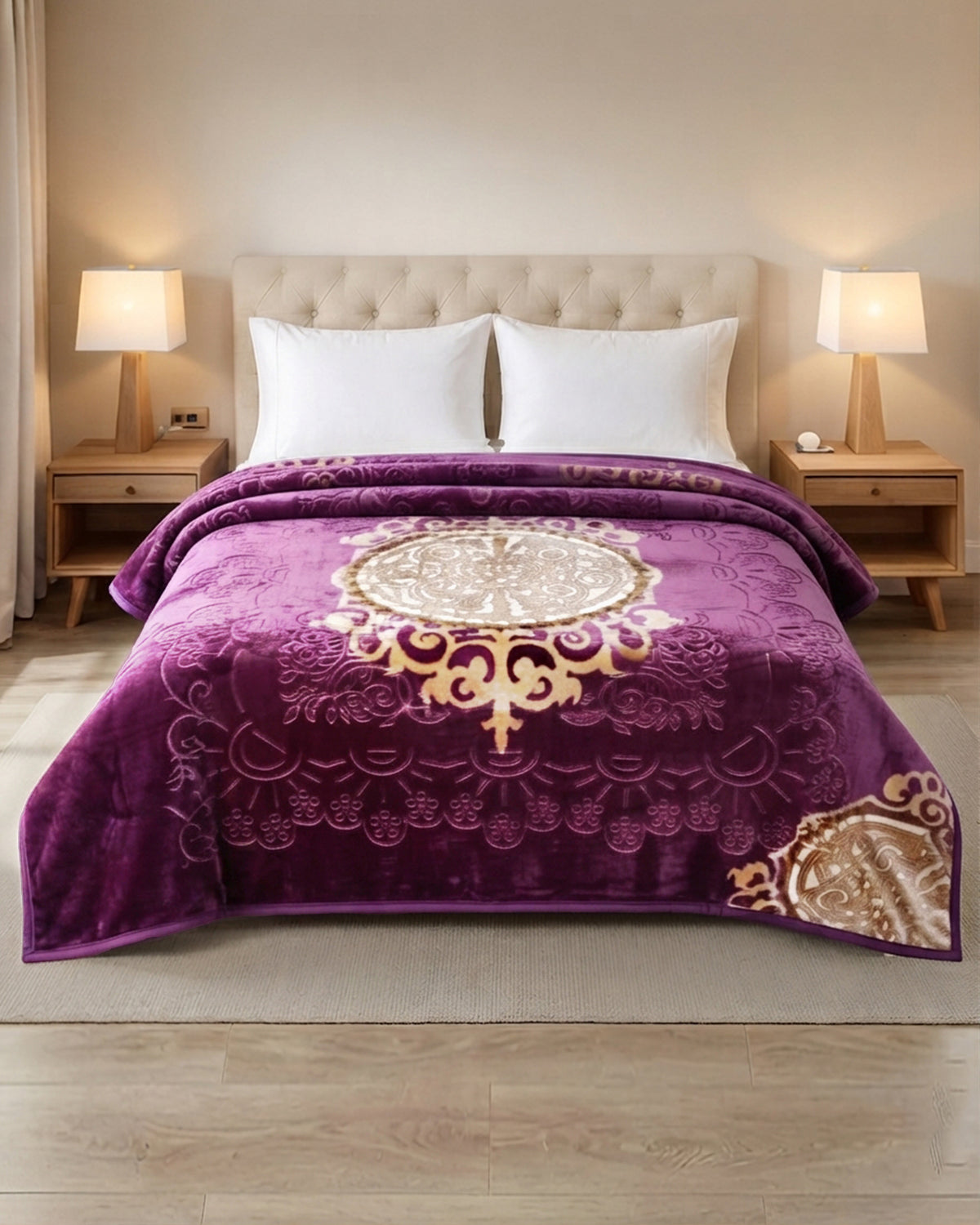 Empire King Bed 6 KG Blanket - Violet Gold