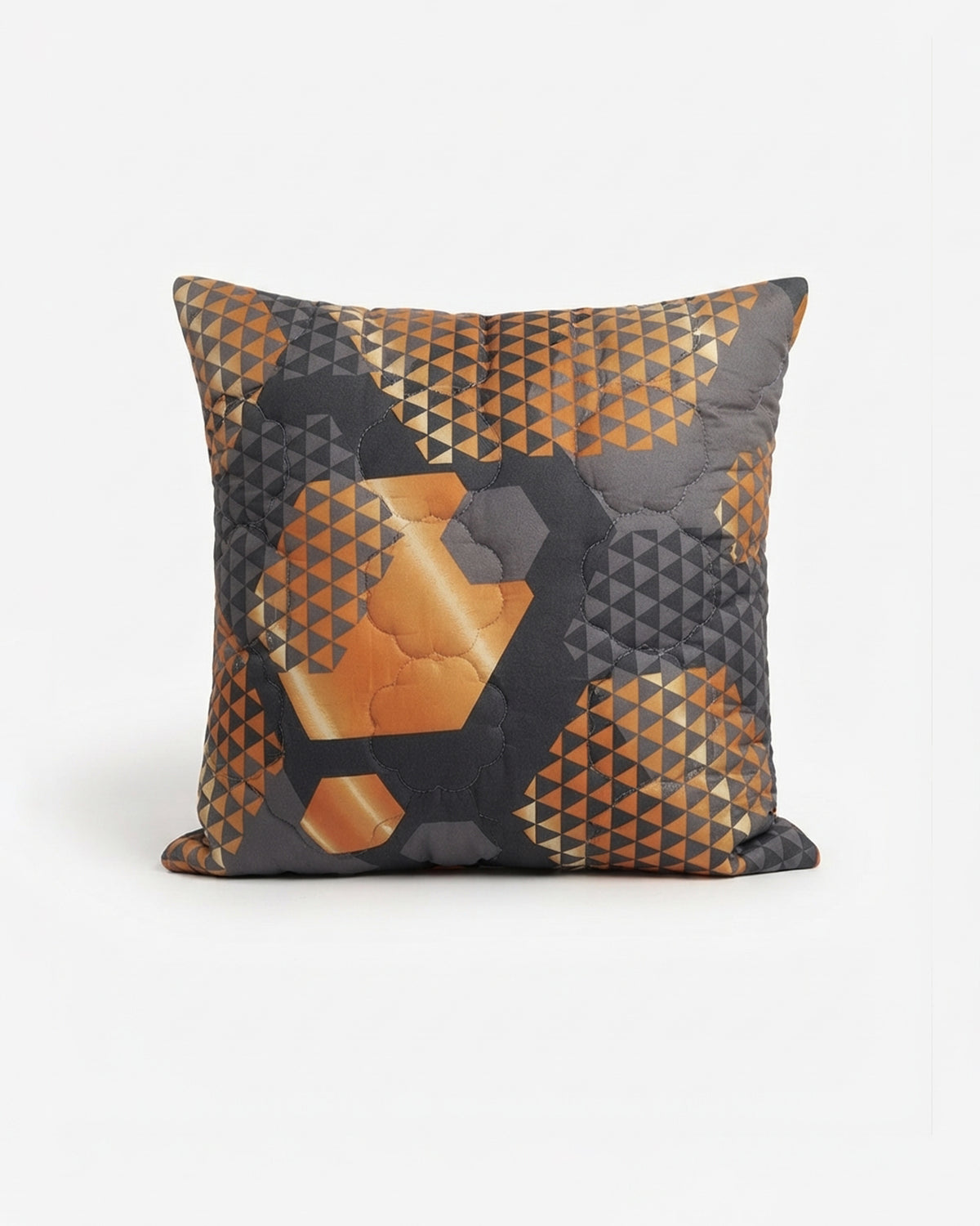 Quilted Cushion - Carbon Comb