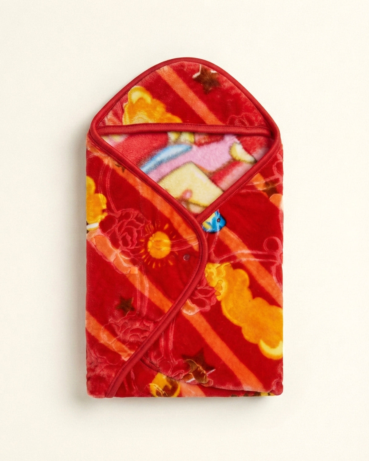 Baby Chic Hood Blanket - Brick Red
