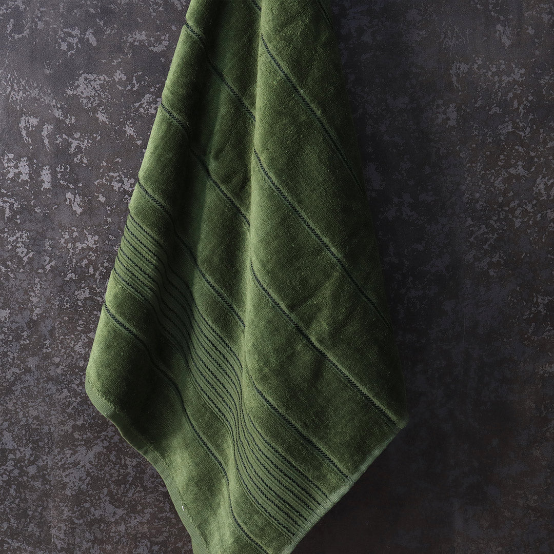 Premium Cotton Towel Plain-Green