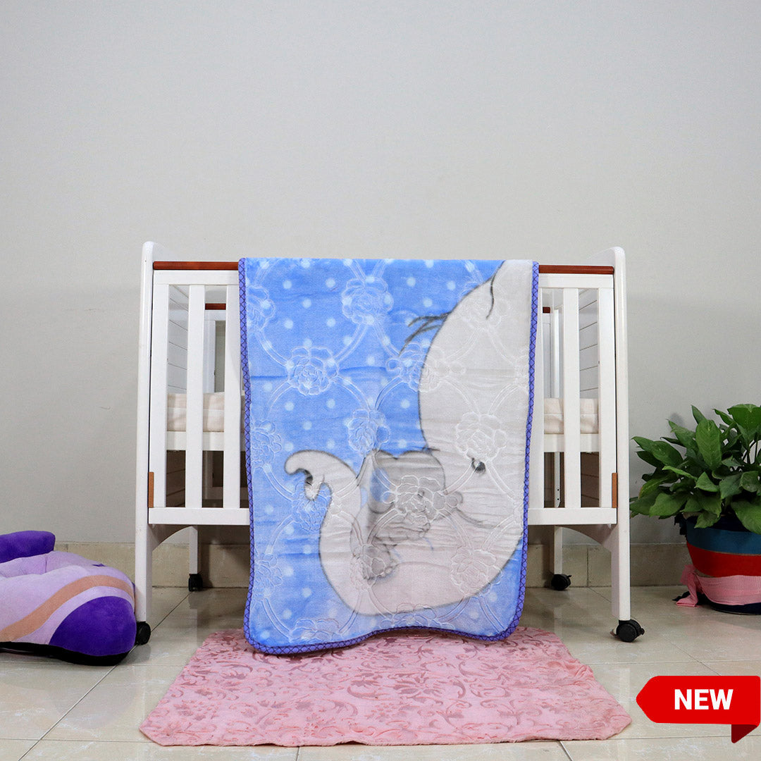 Buy Kitten Cot Cloudy Baby Blanket Blue Bliss PlushMink Online Store