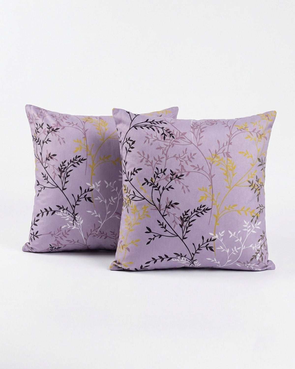 Printed Filled Cushions (Pair) - Mauve