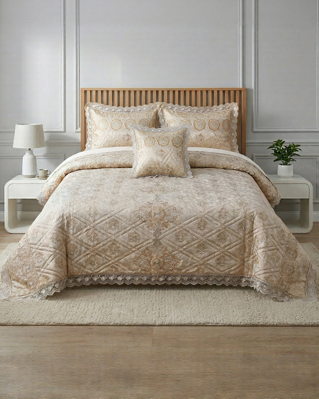Kastoor Bed Set 4 Pieces-Yasmin