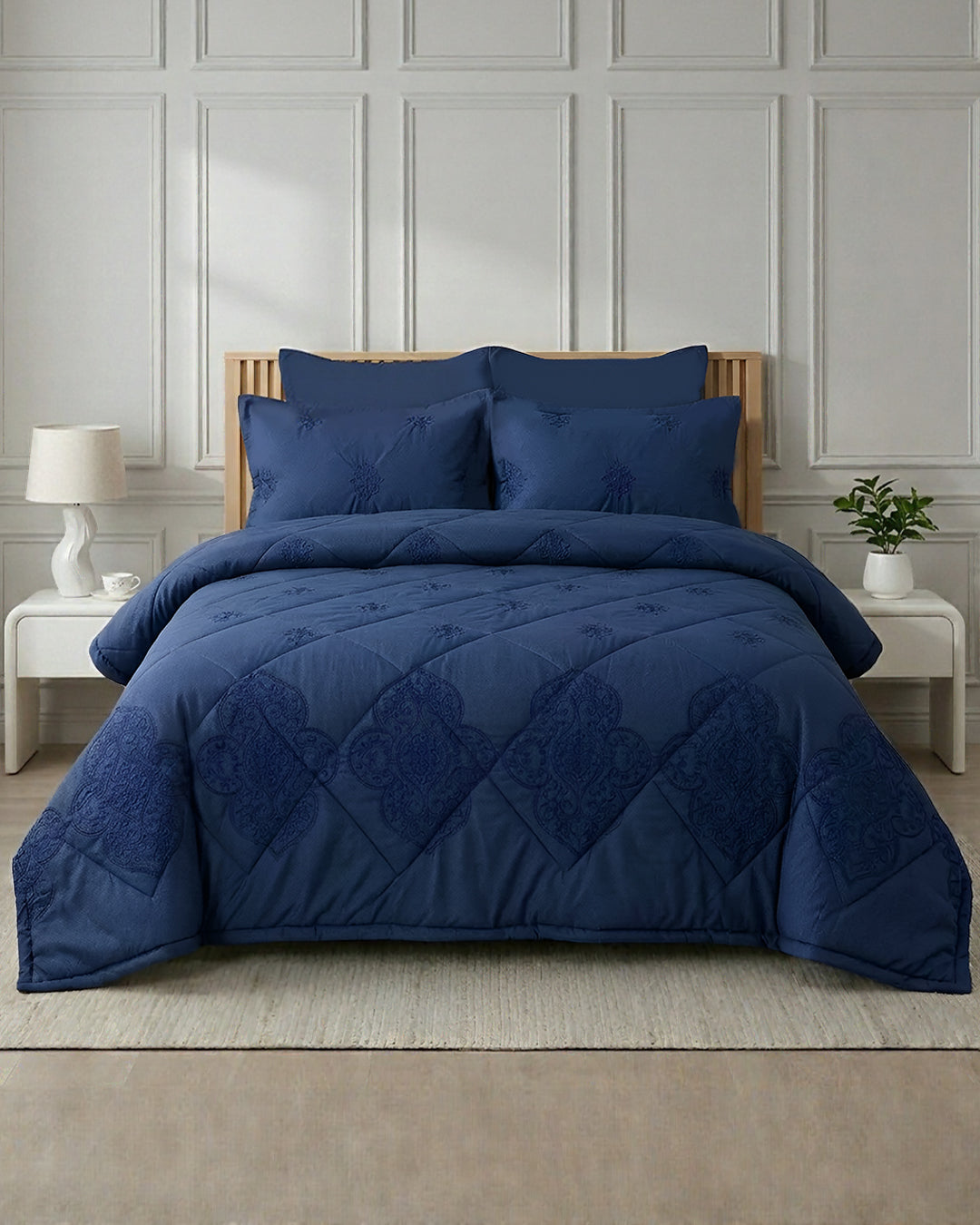 Heritage Bed Set 6 Pieces- Blue