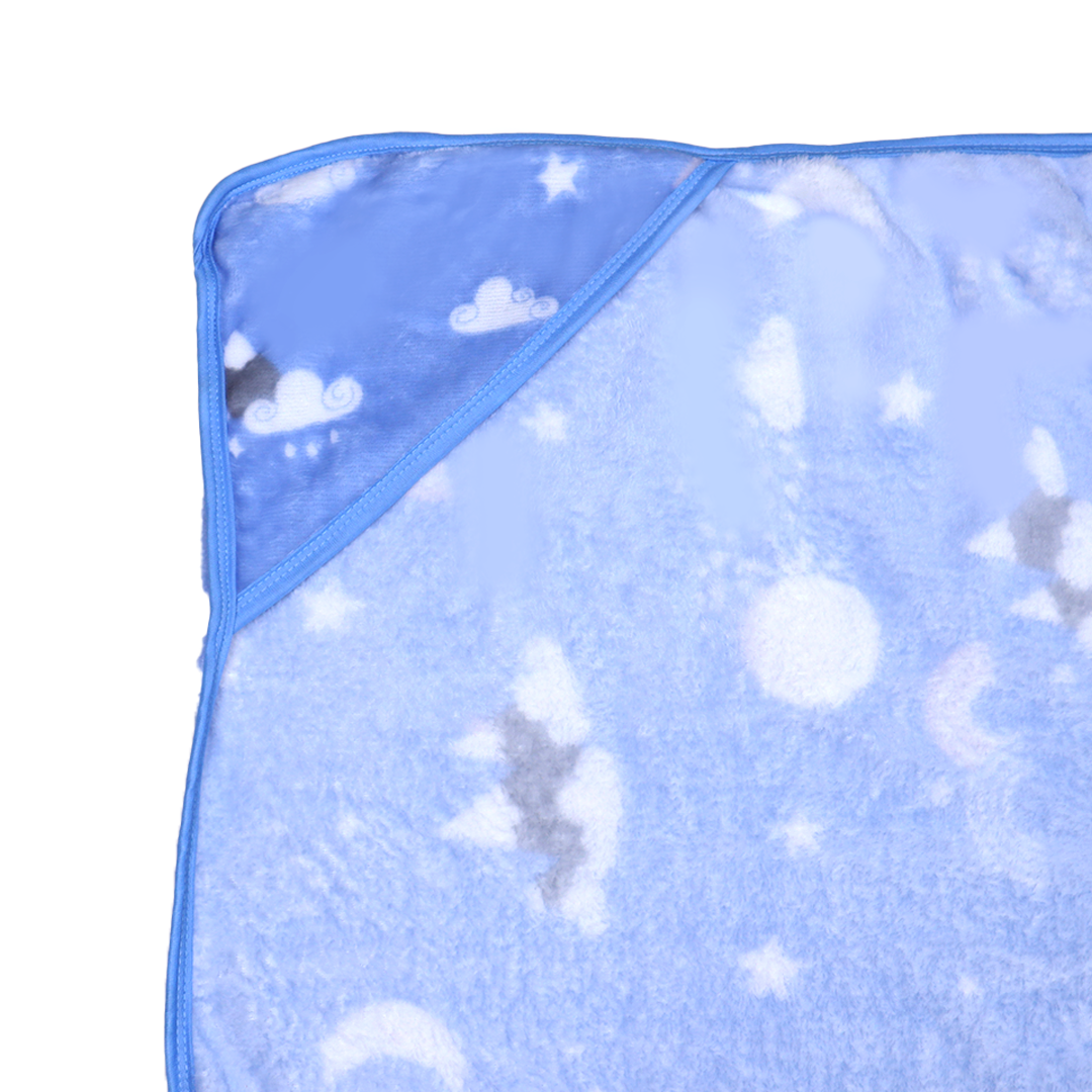 Cuddle Me Swaddle Blanket Hood-Light Blue