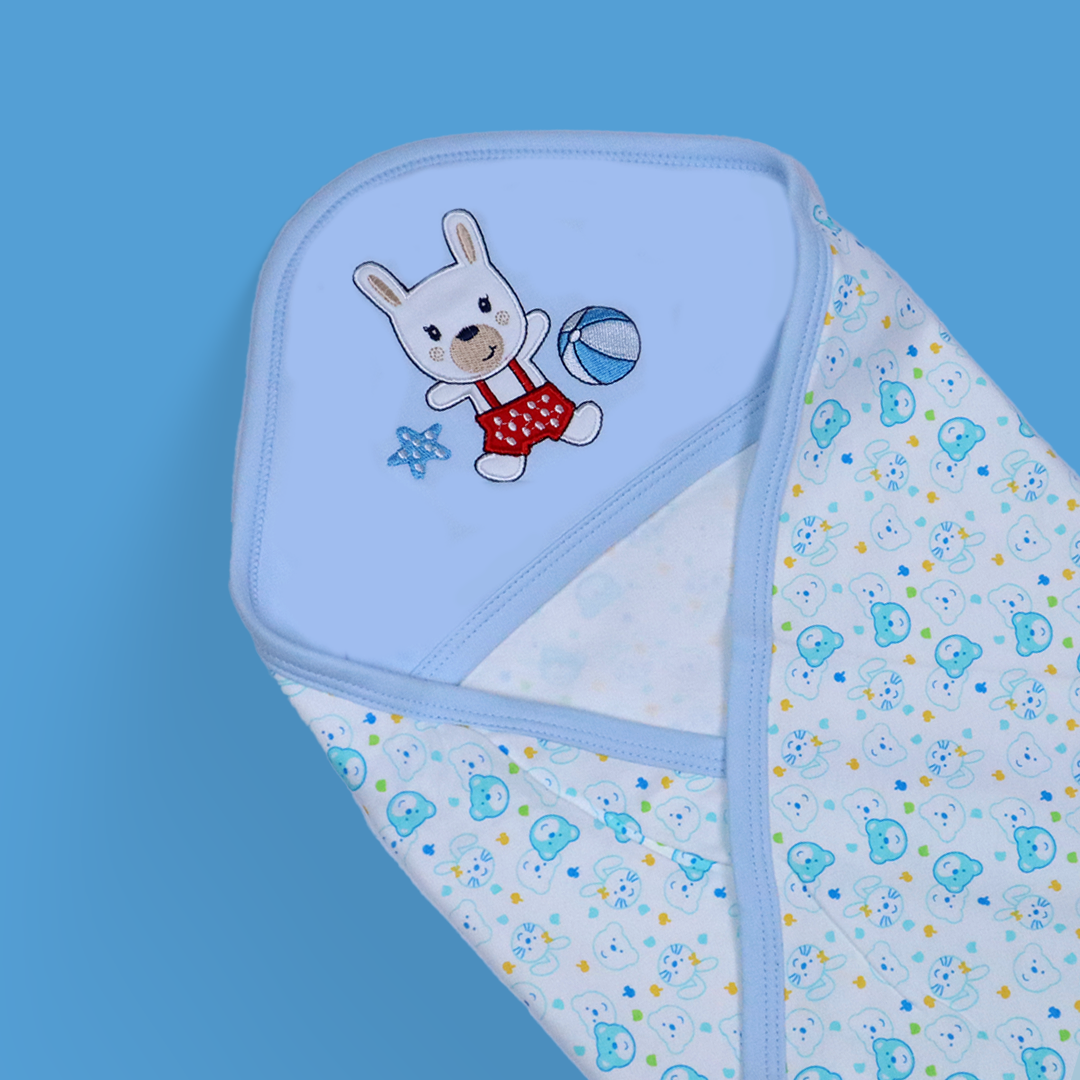 Baby Swaddle Sheet - Ice Blue