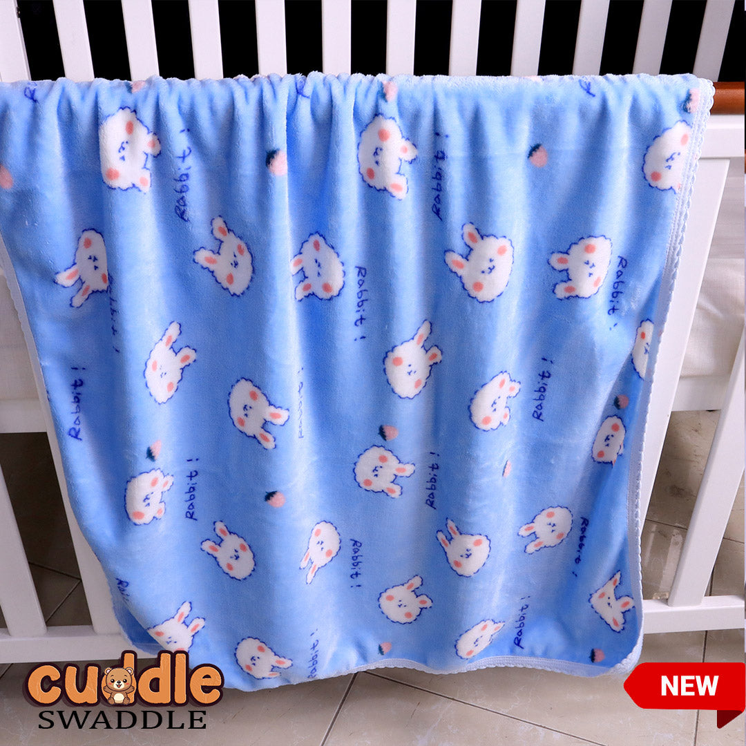 Cuddle Baby Swaddle Blanket-Powder Blue