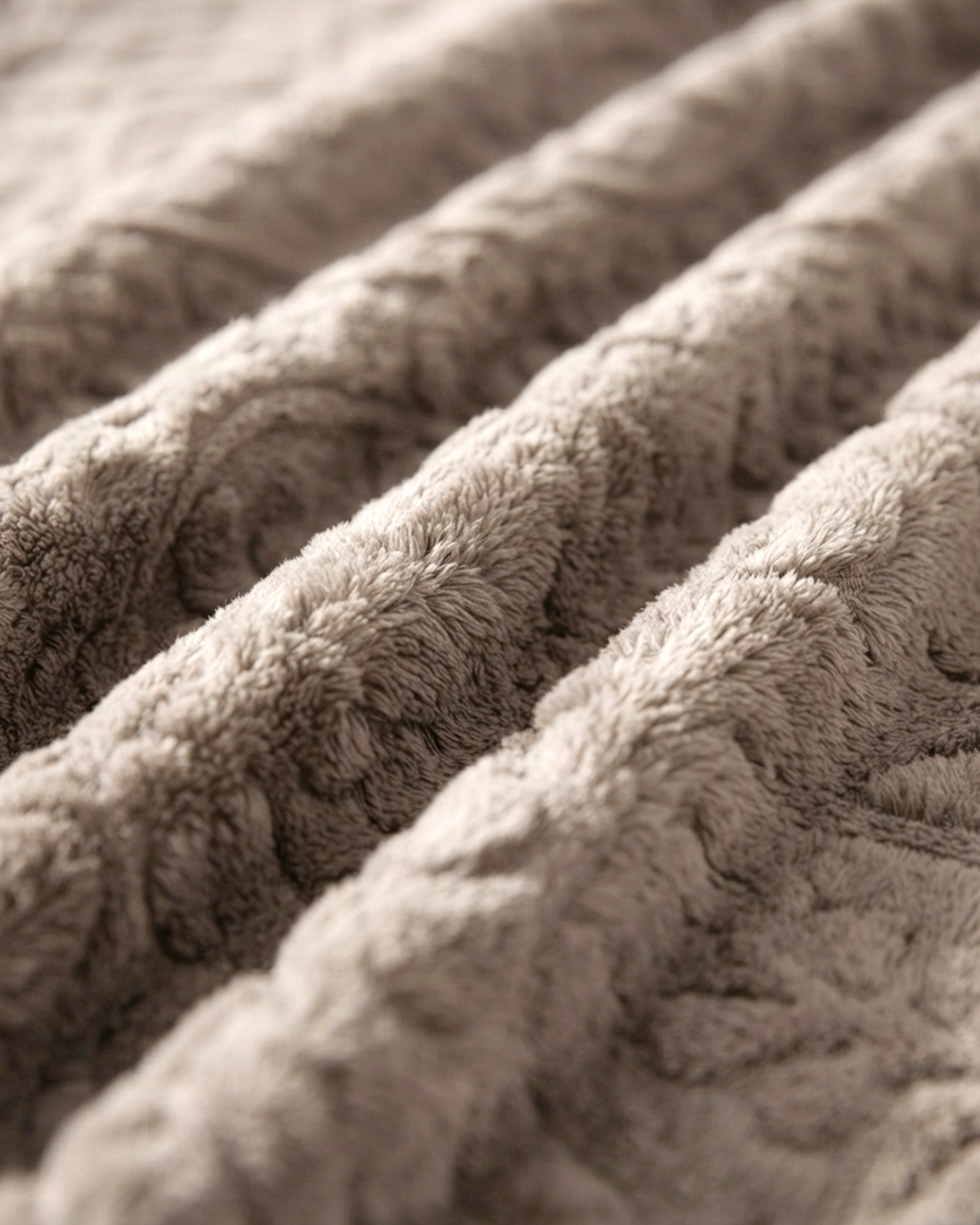 Sherpa Jacquard Throw Blanket - Brown