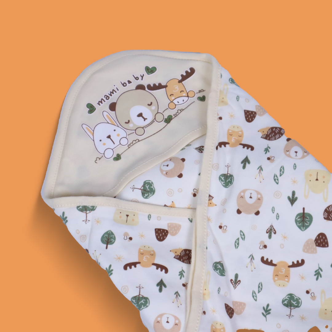 Baby Swaddle Sheet - Cream