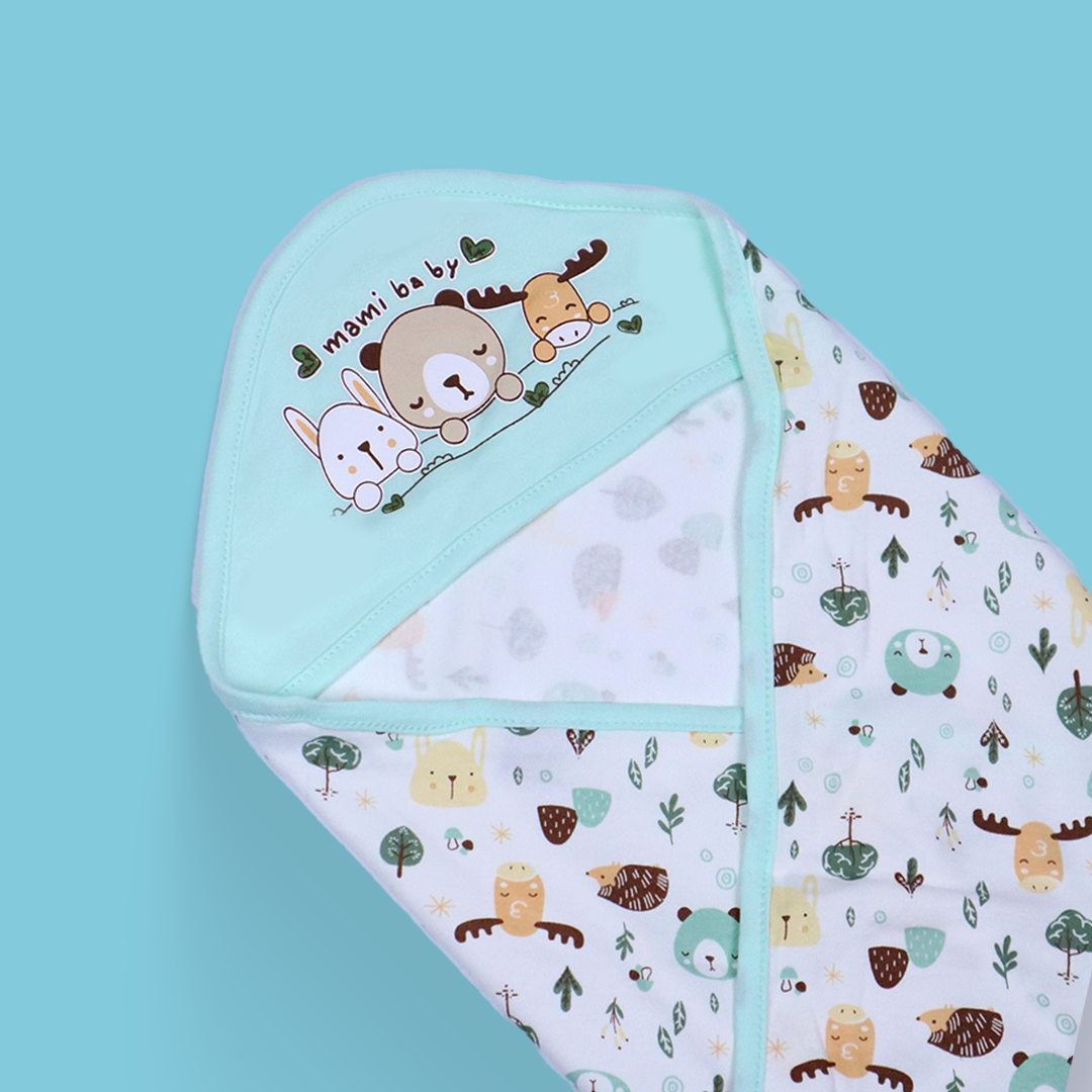 Baby Swaddle Sheet - Sea Green