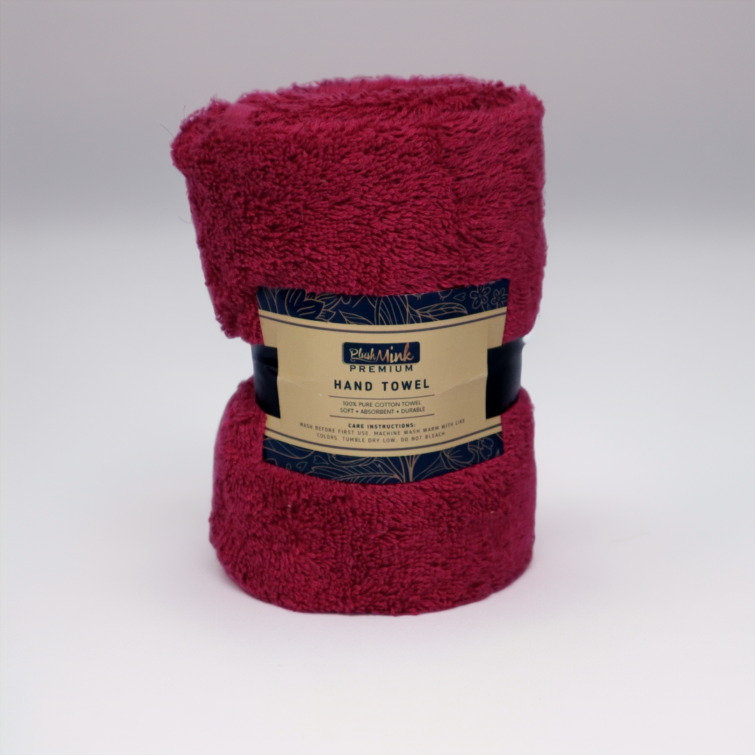 Cotton Hand Towel-Crimsonwood