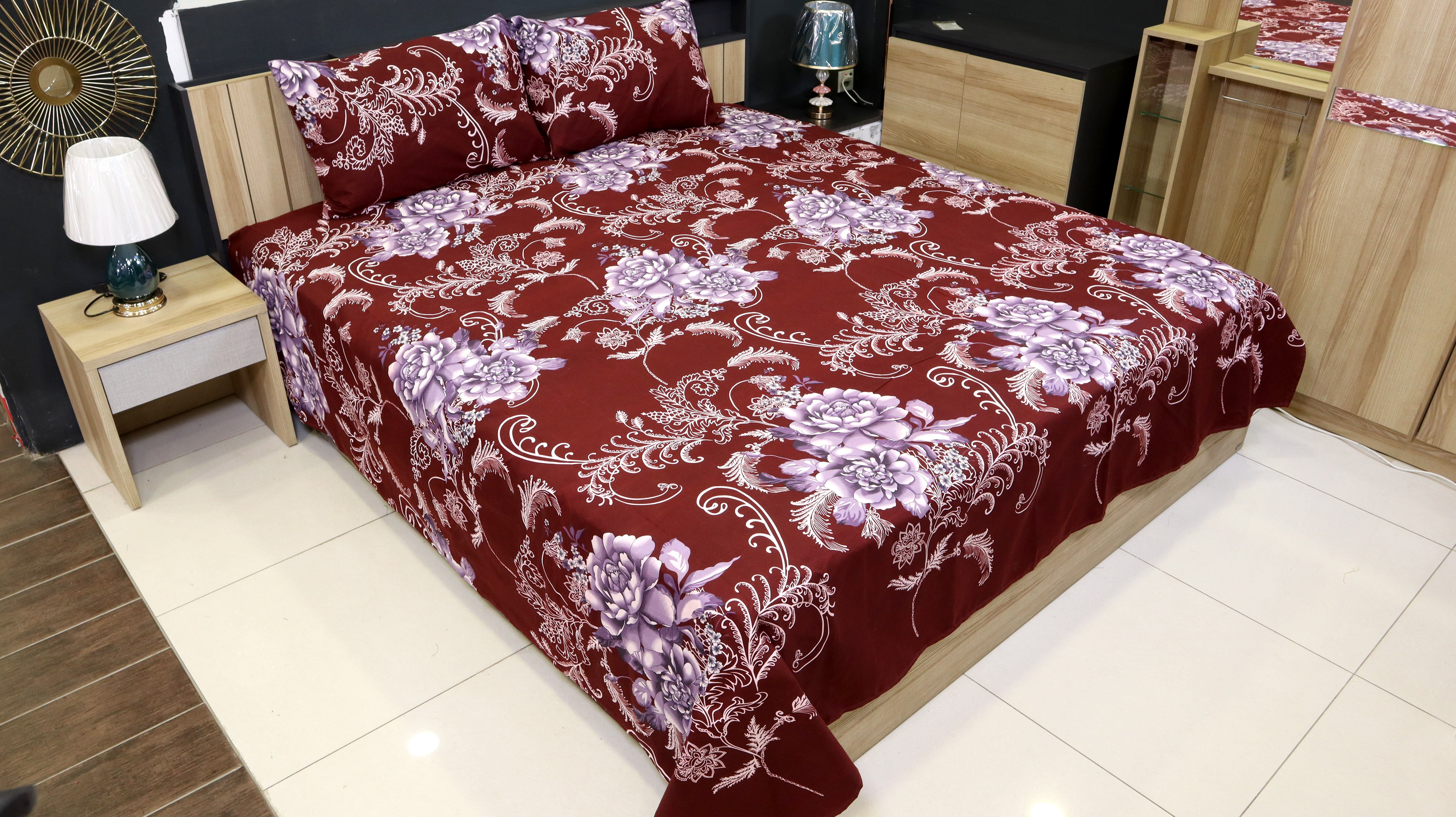 Bed Sheet Fantasy King Bed-Cherry Blossom
