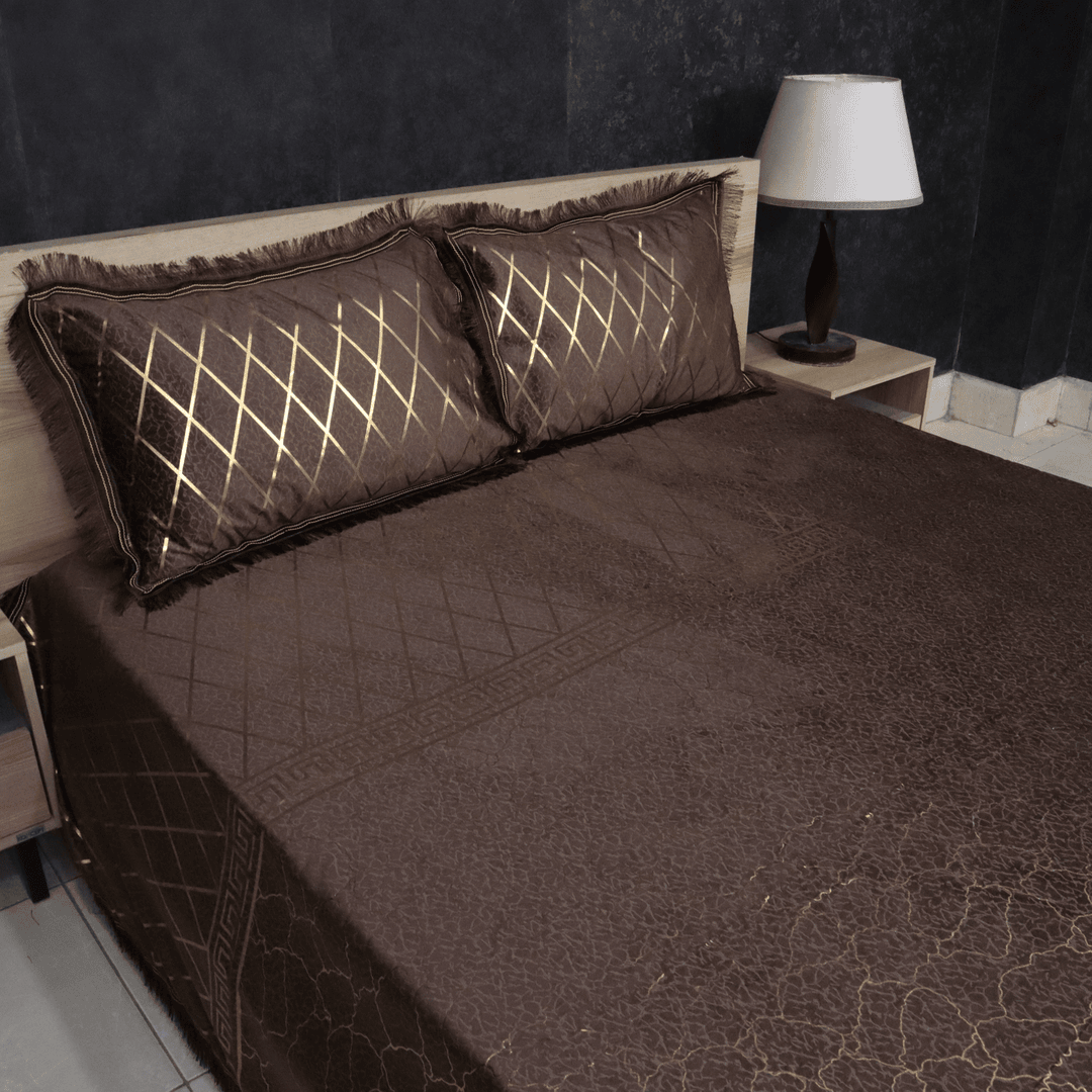 Regal Decor 3-Piece Bed Set-Chocolate