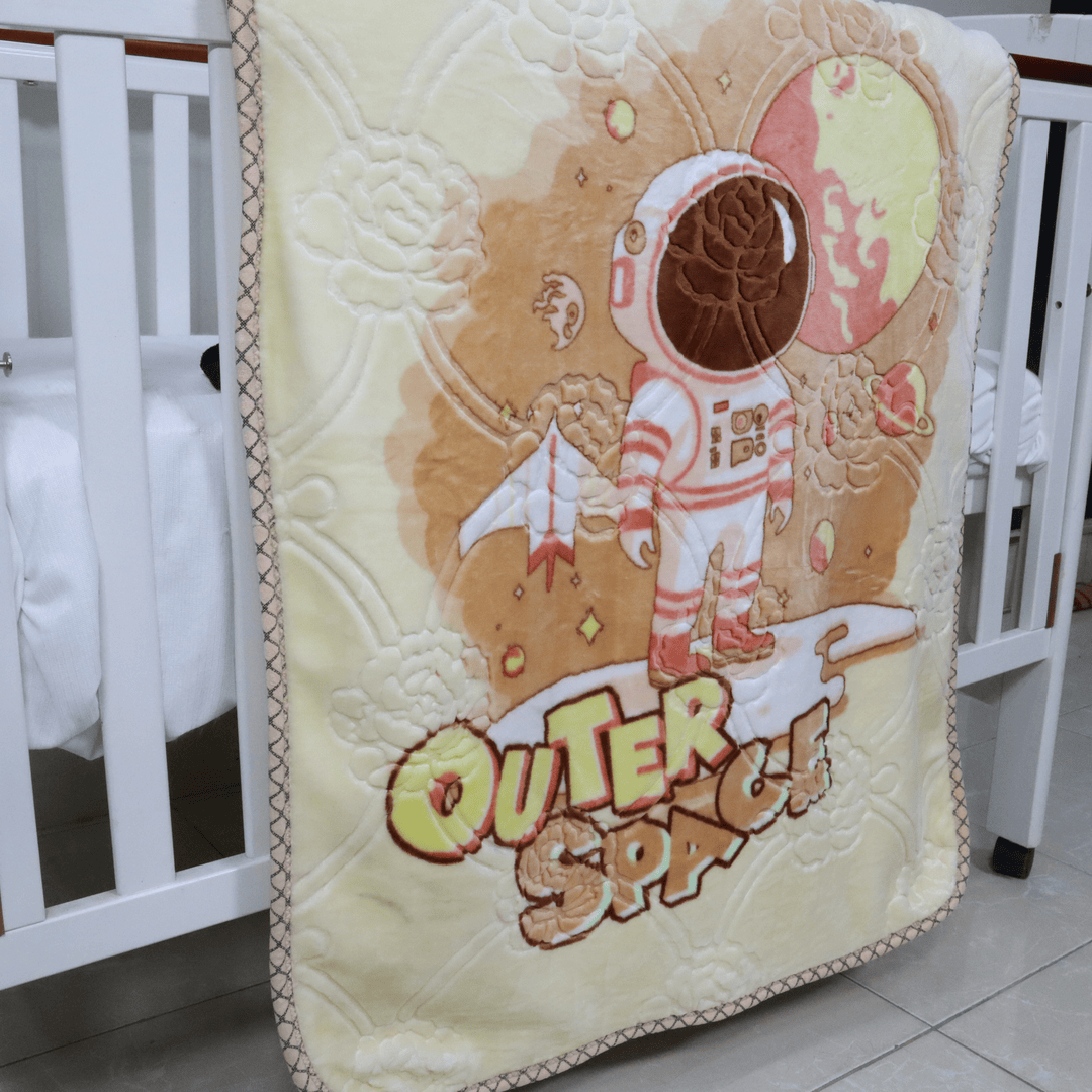 Tiny Tots Cot Baby Blanket-Creamy Beige